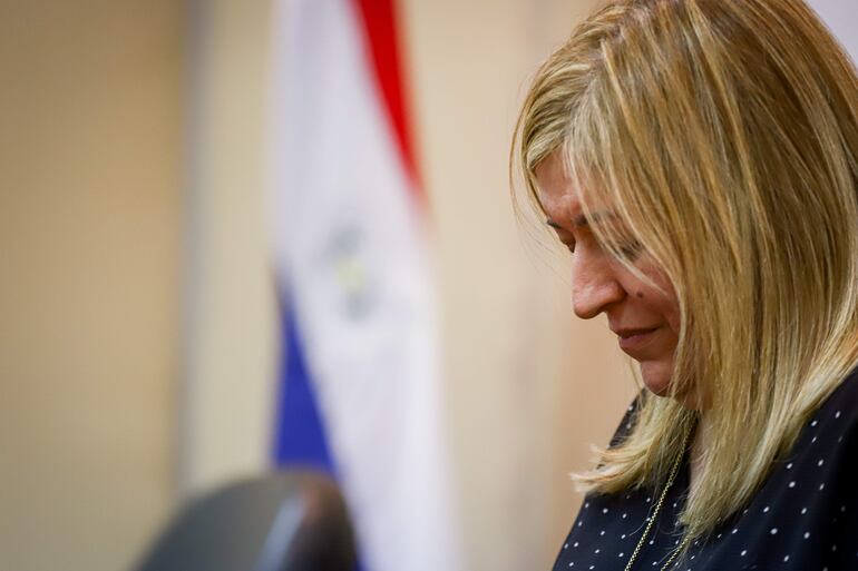 La exfiscal general del Estado, Sandra Quiñónez.