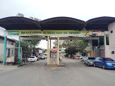 Fachada del Mercado de Abasto de Asunción.