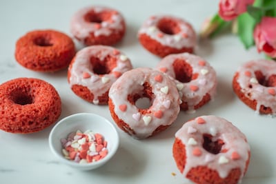 Donas red velvet.