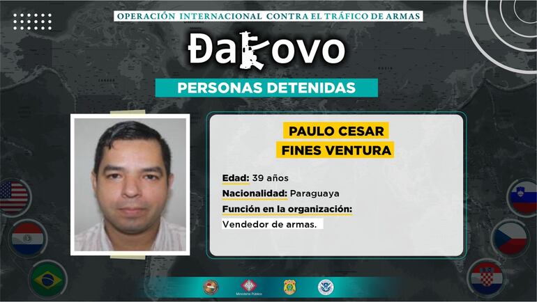 Paulo César Fines Ventura, imputado por el operativo Dakovo.