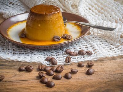 Flan de café.