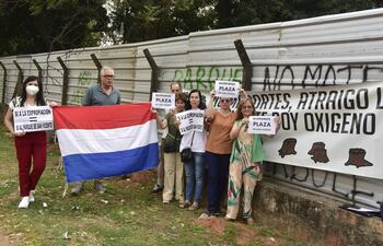 Vecinos insisten en salvar a los 100 árboles en peligro que se talarían para construir un supermercado.