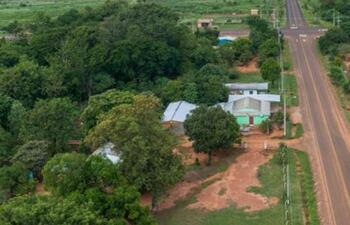 Vivero de cannabis y huerta experimental, en la comunidad de Agüerito, departamento de San Pedro.