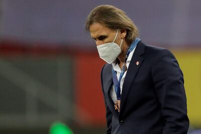 Ricardo Gareca, entrenador de la selección de Perú.
