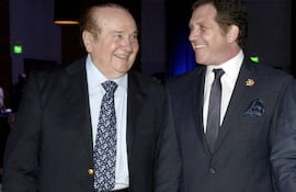 Sonrientes, Nicolás Leoz y Alejandro Domínguez antes del FIFA-Gate.