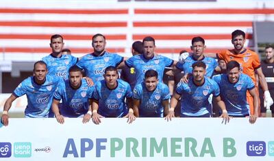 Formación de Benjamín Aceval de Villa Hayes, que viene de golear al descendido Fulgencio Yegros de Ñemby, para quedar en las puertas de la consagración en la Primera División B.