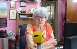 Corina Falcón, Presidenta de la Asociación de Educadores Rurales Sanjuaninos.