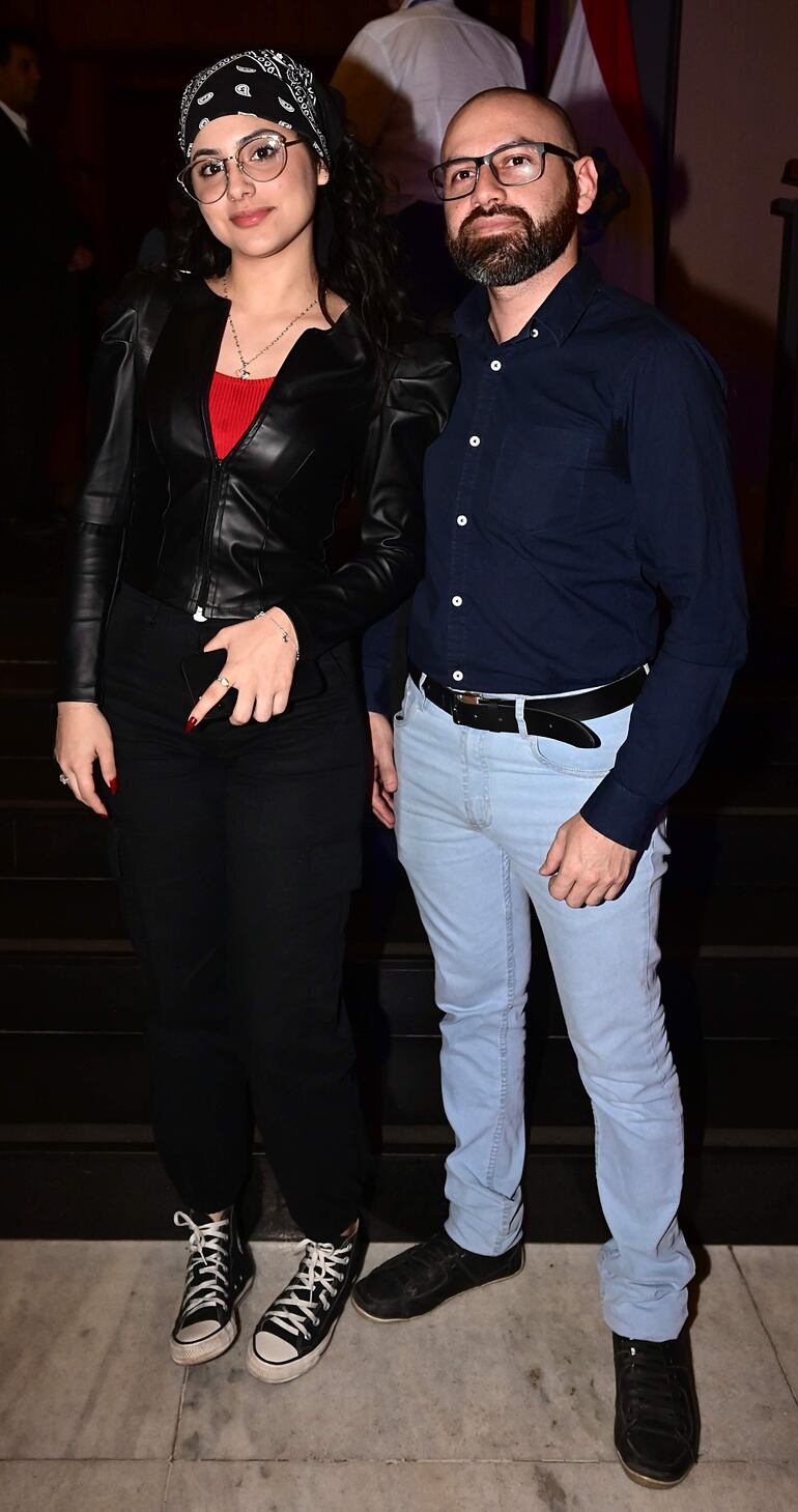 Gina Yubero y Blas González.