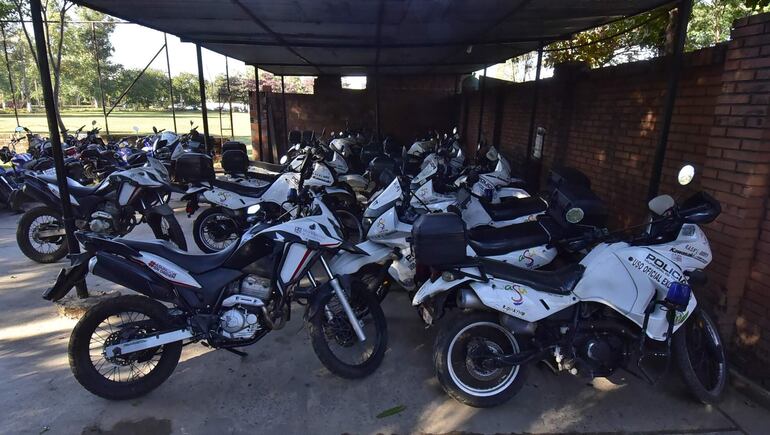 Motocicletas de la PMT también se encuentran en estado crítico, algunas incluso en desuso.