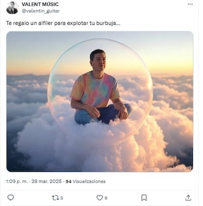 Uno de los tantos posteos en respuesta al anuncio del presidente Santiago Peña de que "bajó la pobreza".