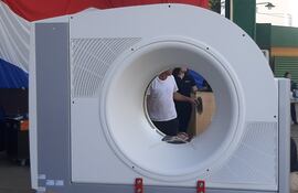 Tomógrafo de 64 y 128 cortes (especificación técnica) que entró en funcionamiento en el Hospital General de Luque.