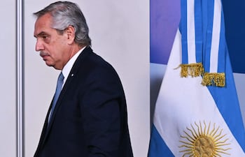 El expresidente de Argentina, Alberto Fernández. (AFP)