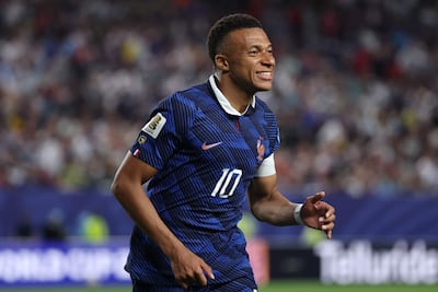 Kylian Mbappé de Francia reacciona durante el partido del Grupo I de la Copa Mundial de la FIFA 2026 entre Francia e Irak en el Philadelphia Stadium el 22 de junio de 2026 en Philadelphia, Pennsylvania.