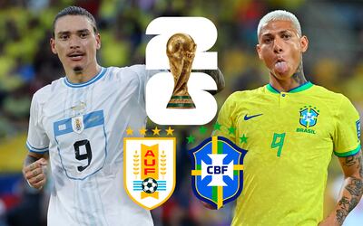 Uruguay y Brasil juegan en el Centenario de Montevideo.