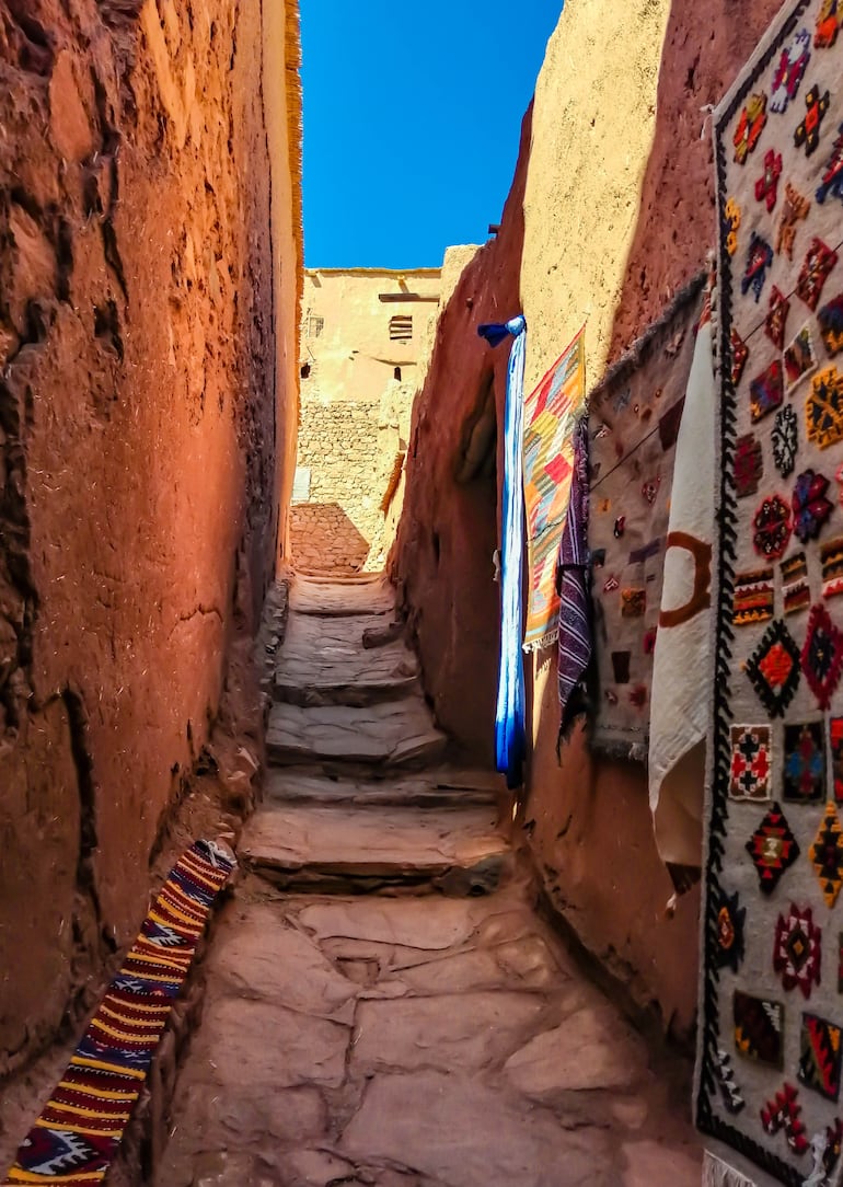 Artesanía en Ait Benhaddou, Marruecos.