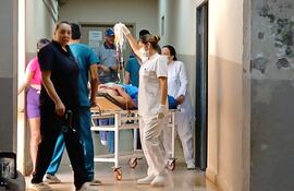 El herido fue trasladado al Hospital Distrital de Presidente Franco.