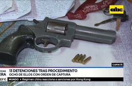 13 detenidos tras operativo policial en Capiatá
