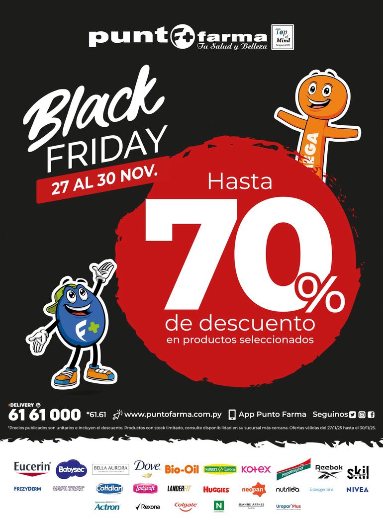 Punto Farma pone a disposición su red de 740 sucursales, además de sus canales digitales.