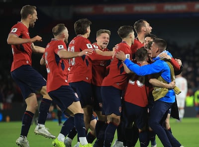 Festejo de República Checa que vuelve a la cita mundialista luego de veinte años.