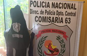 El presunto ladrón, Wiliam Ariel Amarilla Ramírez, quien habría ingresado a la casa de un funcionario de la Municipalidad de San Antonio.