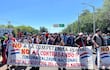 Fabricantes de calzados protestaron contra el ingreso de productos chinos al país.