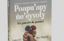 Portada del poemario bilingüe que será presentado hoy en la Casa de la Integración.
