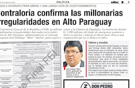Informe de la CGR sobre la gestión de Domingo Adorno (ANR, HC).