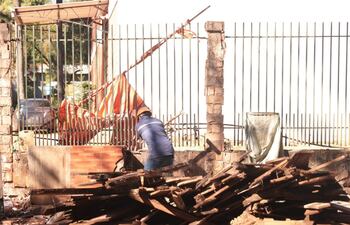 El despeje de los espacios públicos en las inmediaciones de la Penitenciaría de Ciudad del Este.