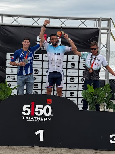 Gaëtan Fetaud (34 años), francés radicado en Paraguay, ganador del Ironman de Encarnación.