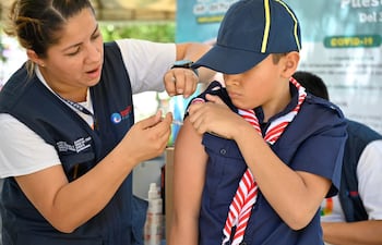 Vacunación en la "Feria Palmear".
