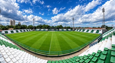 Estadio La Arboleda de Rubio Ñu, sede del partido entre el local y Guaraní, marcado para las 17:00.