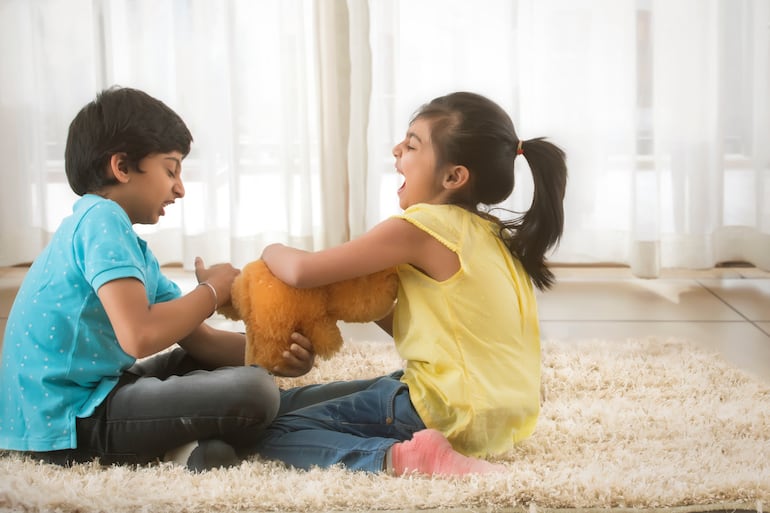 Concepto de rivalidad entre hermanos.