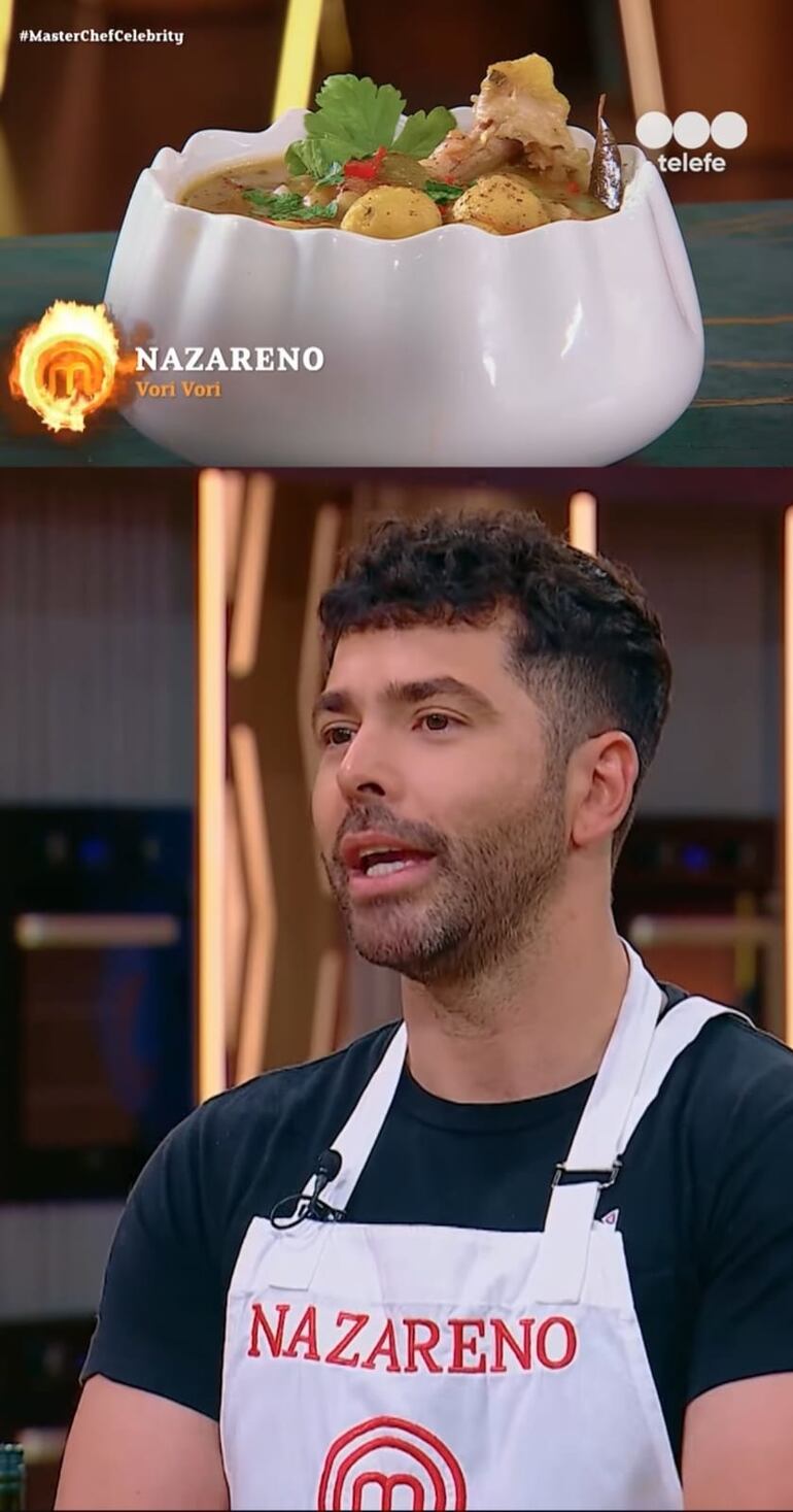 Nazareno Casero y su vori vori llamado "Puro Payé". (Instagram/MasterChef Argentina)
