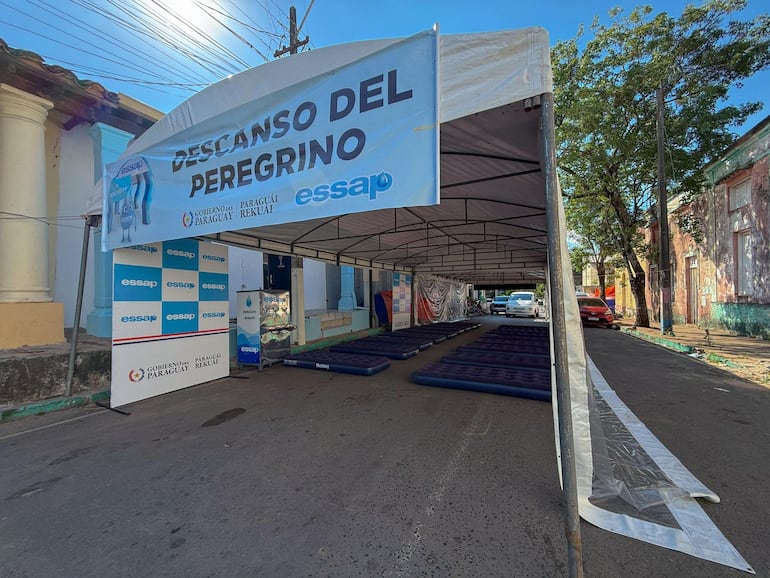 Caacupé: Essap habilitó carpa de descanso para peregrinos