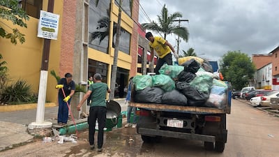 Una importante cantidad de residuos fue retirada tras la festividad mariana en Caacupé.