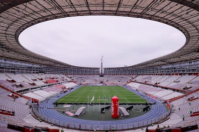 El estadio Nacional de Lima en la previa del partido de Perú vs. Paraguay por la fecha 18 de las Eliminatorias Sudamericanas 2026.
