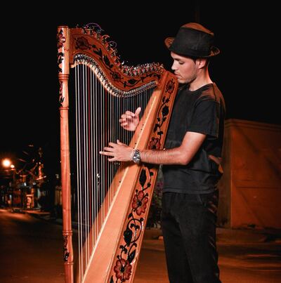 Lucas Zaracho es uno de los tantos arpistas que presentará su propuesta en esta edición.