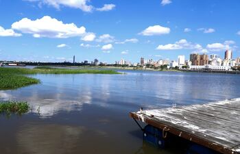 Nivel del río Paraguay en la bahía de Asunción. Pronóstico del tiempo.