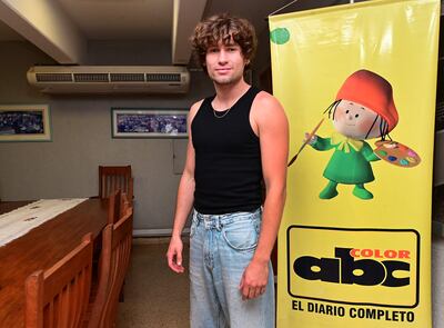 Jeremías Heimbach, vocalista de la agrupación alemana JEREMIAS, estuvo de visita en nuestra redacción.