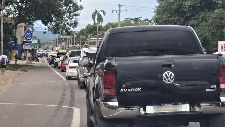 Ypacaraí ruta py02 congestión año nuevo