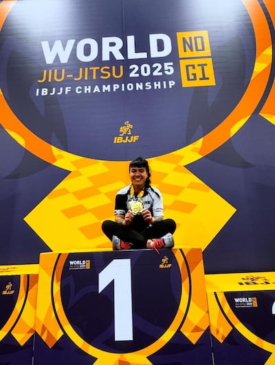 Pamela Carolina Bóveda Aguirre (37 años), campeona mundial.