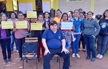 Inseguridad pone en pie de guerra a padres de la Escuela Eusebio Ayala de la ciudad de J. Augusto Saldivar.