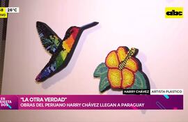 Obra de Harry Chávez, se exponen en Asunción