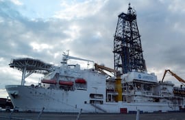 El equipo de investigación de aguas profundas Chikyu de Japón.