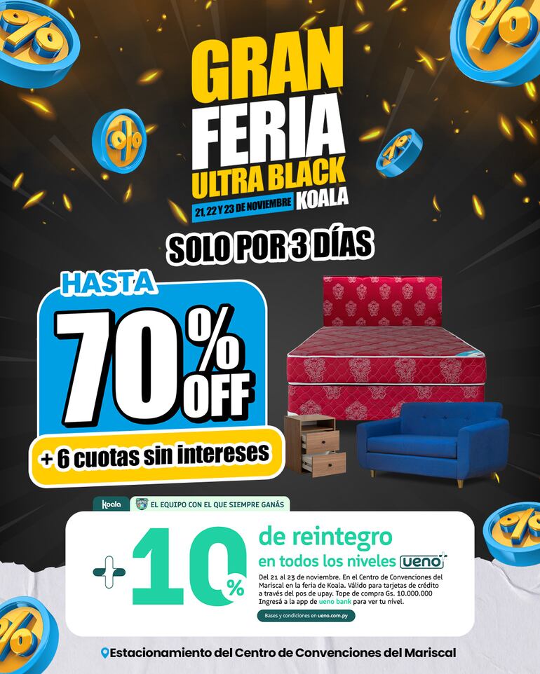 Koala tiene descuentos de hasta el 70% en distintos artículos.