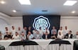 Componentes de la comisión directiva de Olimpia, que es presidida por Rodrigo Nogués Bazán.