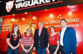 Cartones Yaguareté y Grupo Yaguareté en la Expo de Mariano Roque Alonso
