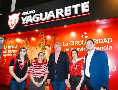 Cartones Yaguareté y Grupo Yaguareté en la Expo de Mariano Roque Alonso