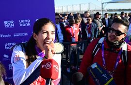 Nicole Martínez ganó la medalla de oro en remo.
