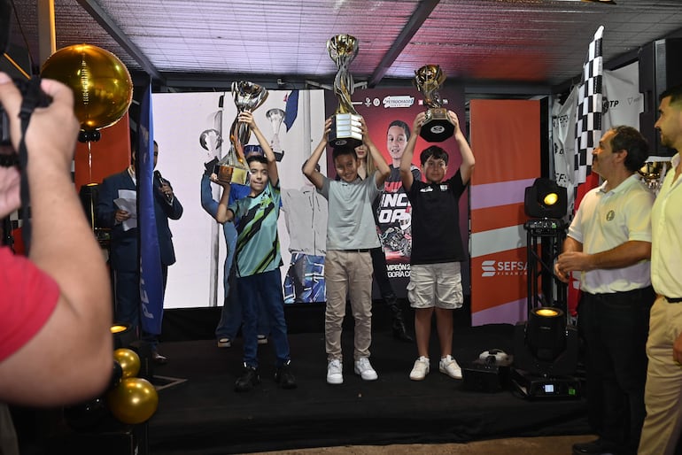 En Cadete, así quedó el podio: 1) Ojeda, 2) Cañete y 3) Zaldívar.